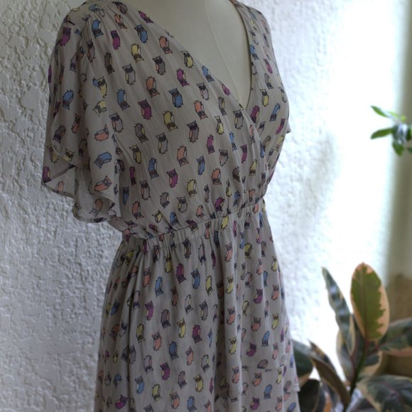 Cotton Owl Dress - Picture 6 of 6